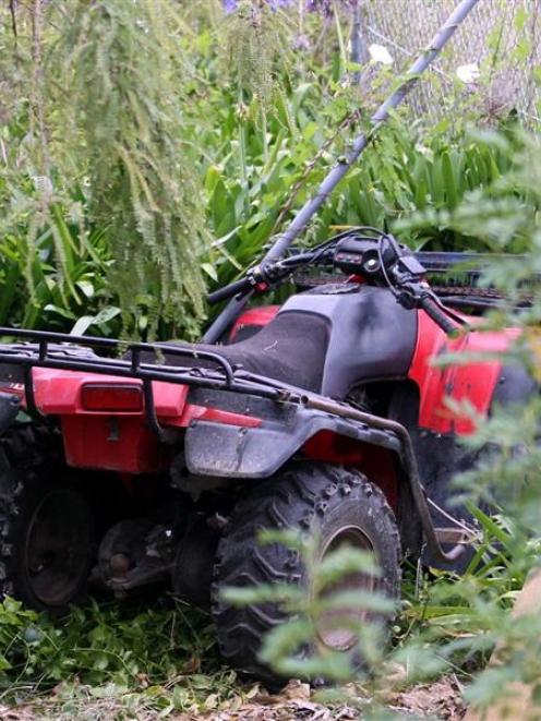 Image from an accident involving a quad bike earlier this year. Photo by Hawkes Bay Today.