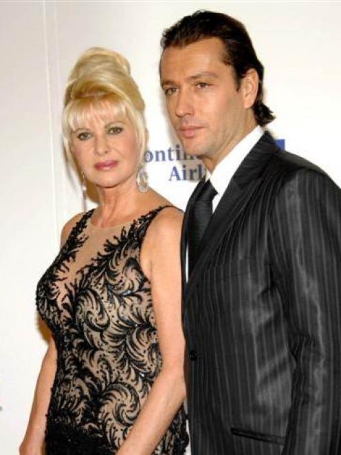 In this October 29, 2007 file photo, socialite Ivana Trump and Rossano Rubicondi attend the 2007...
