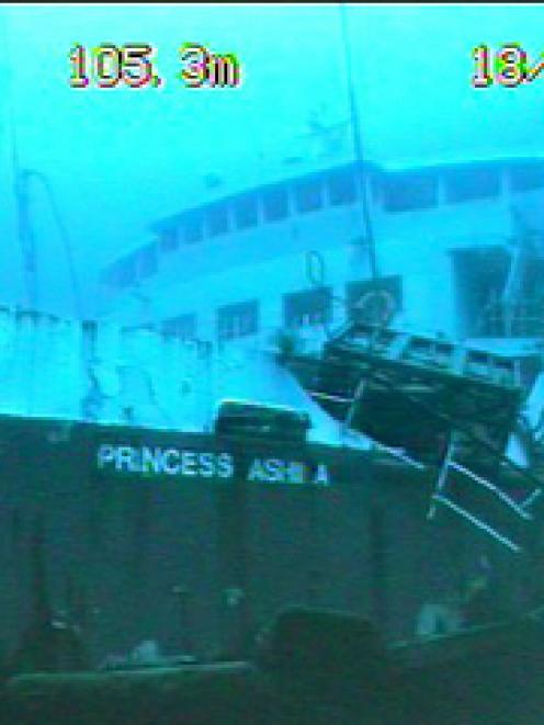 The sunken Tongan ferry, Princess Ashika