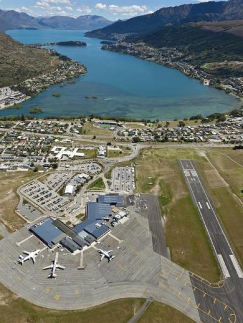 International passenger numbers passing through Queenstown Airport continue to increase. Photo...