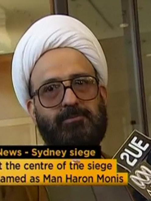 Iranian refugee Man Haron Monis speaks in this still image taken from undated file footage.Photo...