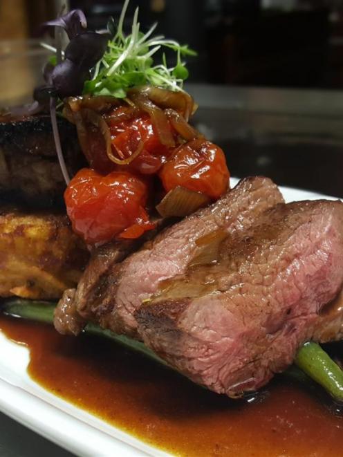Ironic Cafe & Bar's roasted lamb rump and slow-cooked pressed lamb shoulder. Photo supplied
