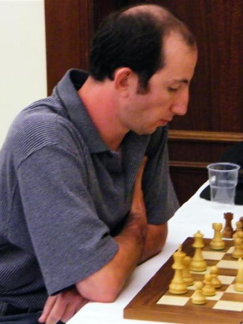 Israeli grandmaster Victor Mikhalevski competes in the Queenstown Classic International Chess...