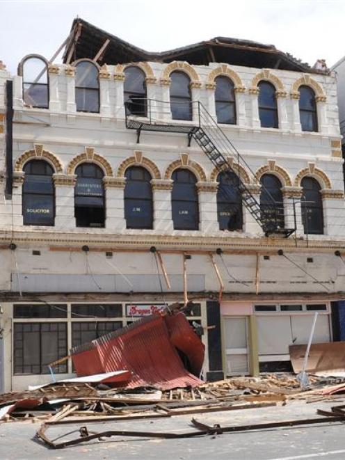 It will be some weeks before the future of this historic building in Rattray St is known. Photo...