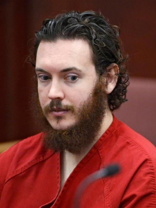 James Holmes in court in Colorado where he entered a plea of not guilty by reason of insanity....
