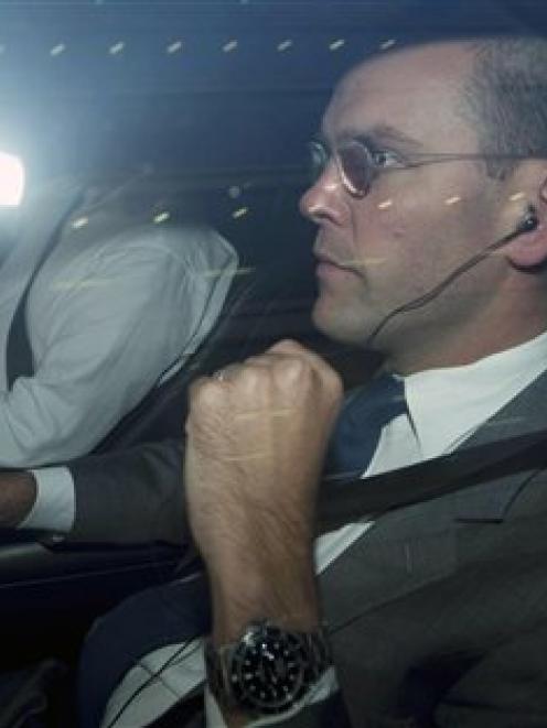 James Murdoch has been backed by the board of BSkyB.  (AP Photo/Matt Dunham)