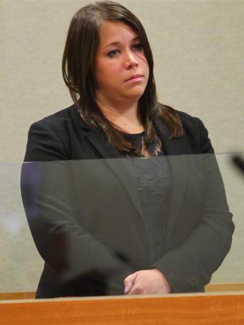 Jenna Lee Robinson at an earlier court appearance. Photo by ODT.