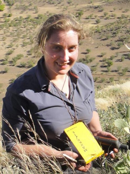 Jenny Stein in the field as an exploration geologist in Namibia. Photo supplied.
