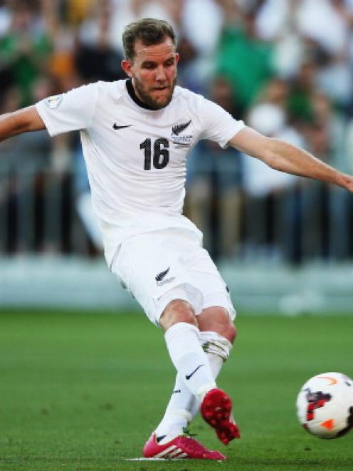 Jeremy Brockie scored a late consolation goal for the All Whites. Photo Getty