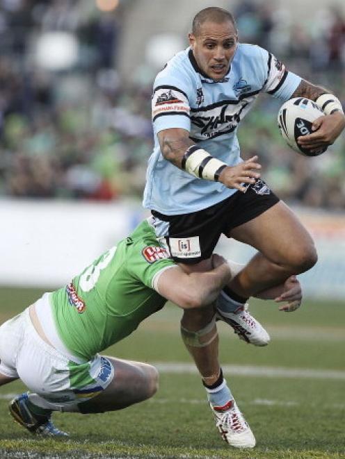 Jeremy Smith in action for Cronulla against Canberra in September. Photo by Getty