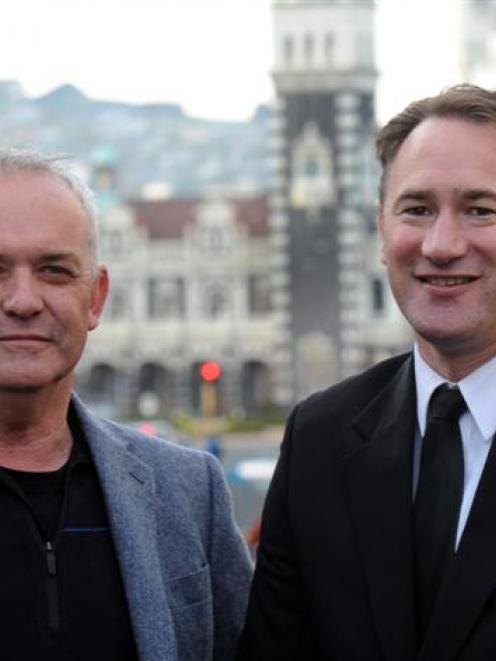 Jetstar's New Zealand head Grant Kerr (left) and and flying operations manager Richard Falkner in...