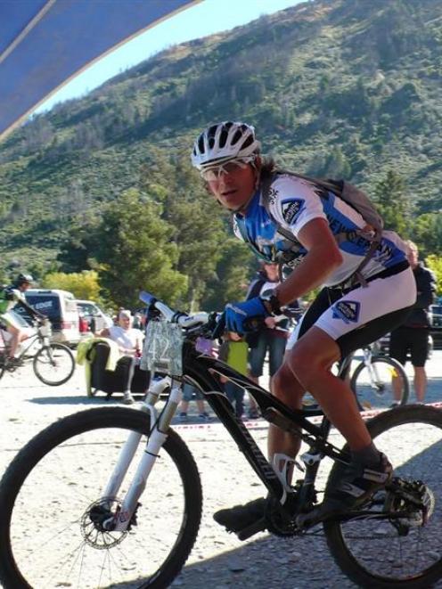Jim Hawkridge, of Outside Sports, on his Specialized bike, which the Queenstown store will...