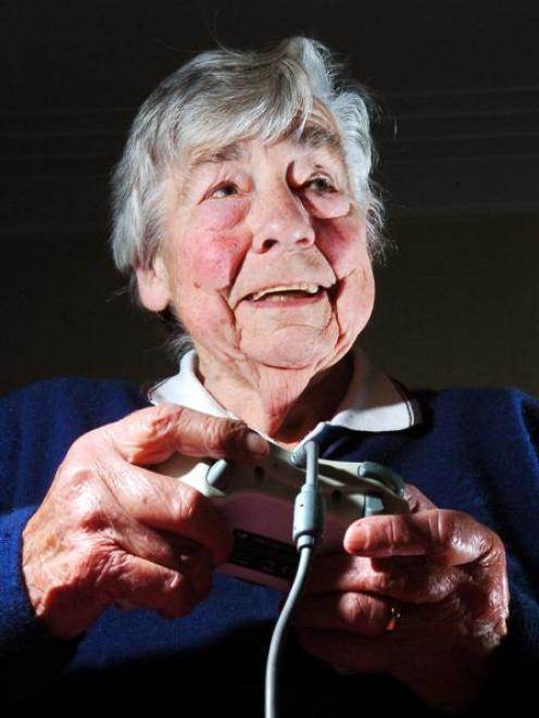 Joan Reynolds, who celebrated her 84th birthday yesterday, is a dab hand with an Xbox controller....