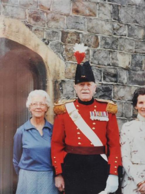 Joan (right) with Violet and Nobby at Windsor Castle.