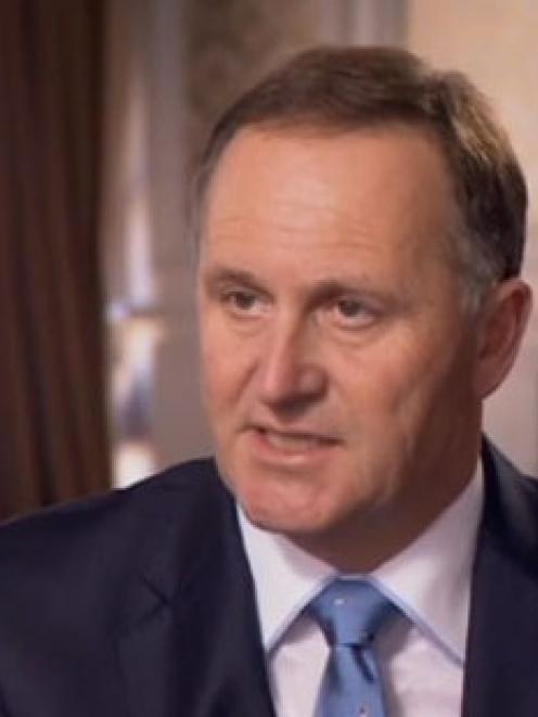 John Key on Q&A this morning. He denied his credibility had been damaged. Photo / Q&A / Screenshot