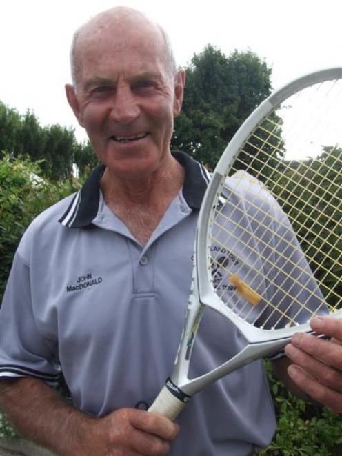 John Macdonald's tennis career has spanned more than 60 years. Photo by Sally Rae.