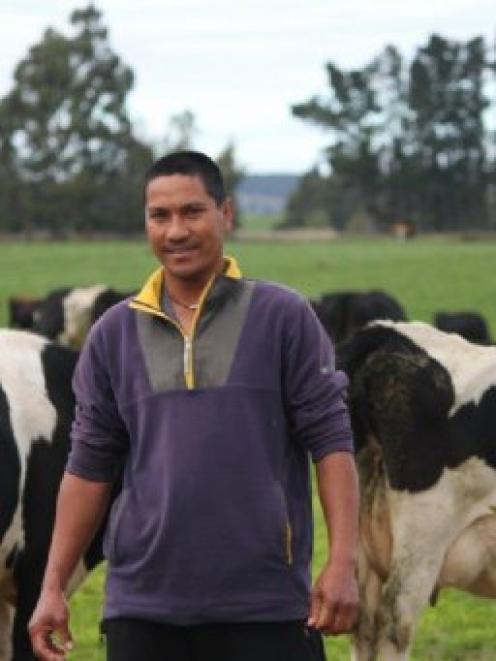 Joseph Alegado has worked for Duntroon dairy farmers Geoff and Jan Keeling for the past four...
