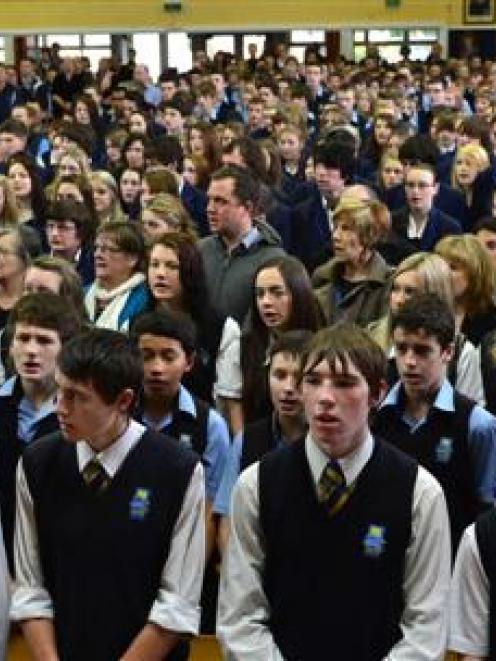 Just under 1000 pupils filled the Taieri High School hall on Monday morning to welcome  new...