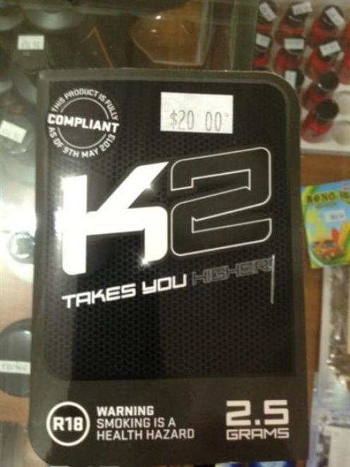 K2 one of  the legal high substances banned this year. Photo supplied.