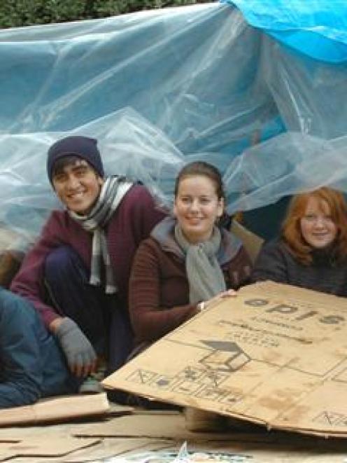 Kavanagh College pupils prepare to spend the night in cardboard boxes to raise funds for Myanmar...