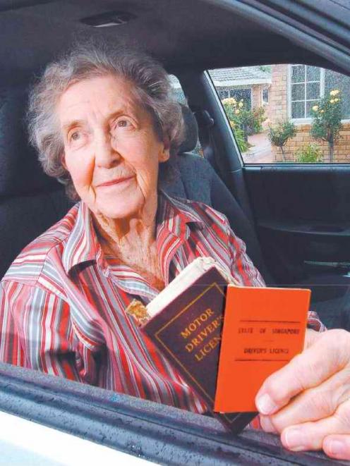 Keen driver . . . June Burr, of Mosgiel, has held licences in a number of countries, and she has...