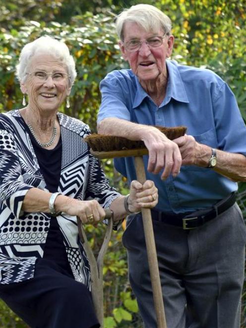 Keen gardeners June and Andy Gold celebrate their diamond wedding anniversary in Dunedin...