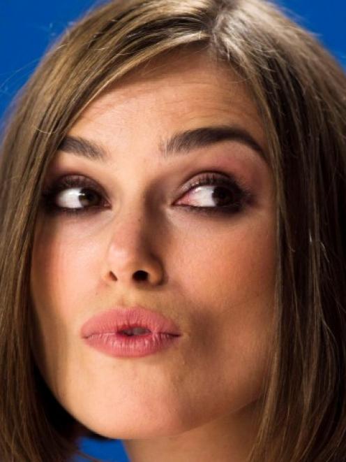 Keira Knightley speaks during the news conference for 'A Dangerous Method' during the 36th...