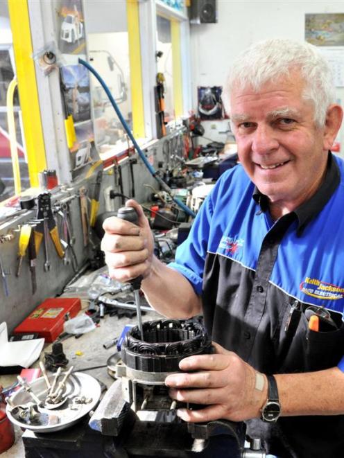 Keith Jackson (65), of Mosgiel, who  is retiring after 40 years in business as an auto...