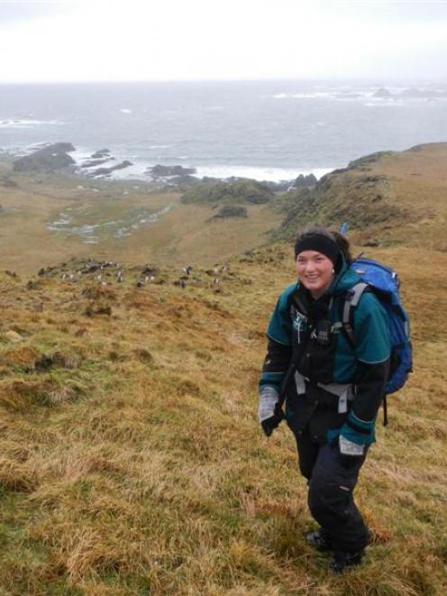 Kelly Smith works as a hunter on  Macquarie Island as part of the Tasmanian Parks and Wildlife...