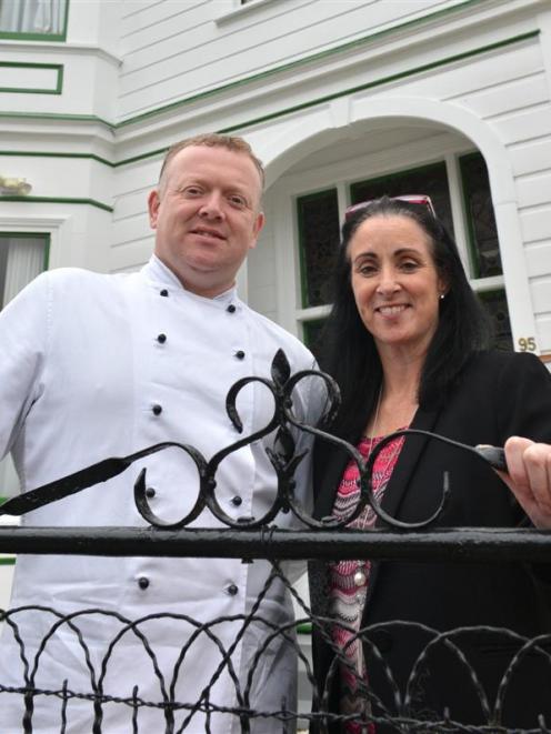 Ken and Fiona O'Connell outside Bracken, their new restaurant at 95 Filleul St, Dunedin. Photo by...