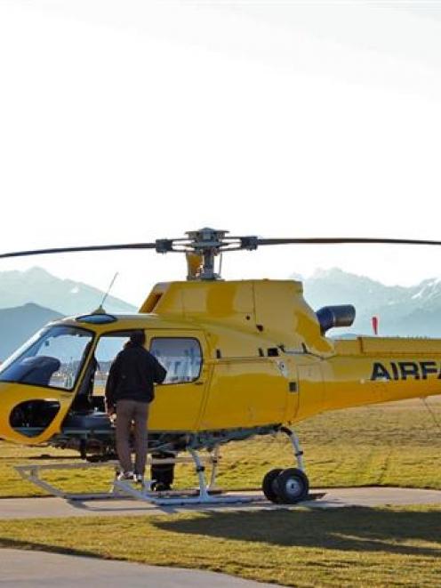 Kershaw Aviation Company's new Eurocopter AS 350 B3e, the first of its kind to arrive in New...