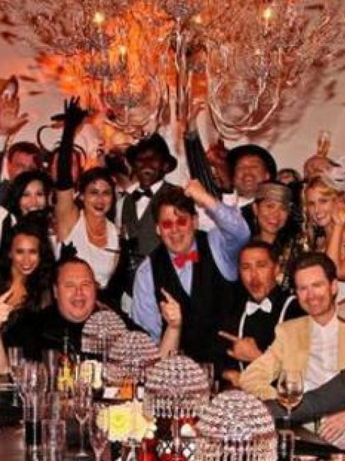 Kim Dotcom's surprise Birthday party at Coatesville mansion.