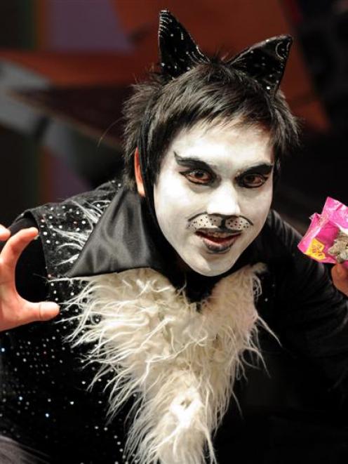 King's High School pupil Anthony Tep (15) plays Mr Mistoffelees in Andrew Lloyd Webber's <i>Cats,...