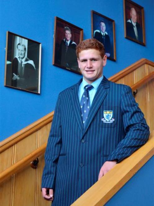 King's High School year 13 pupil Sidney Fidow (17) models one of the options for the school's new...