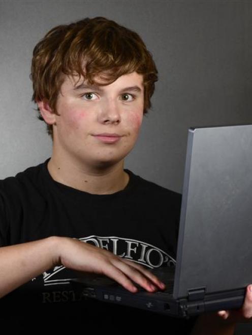 Kings High School Year 12 pupil Ben Seaton awaits his NCEA results yesterday. Photo by Peter...