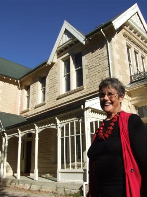 Kurow Victorian Preservation Group member  Pam Currall outside St Alban's Vicarage. Photo by...