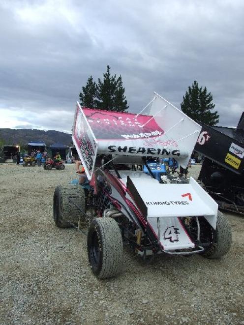 Kyle Shearing’s sprintcar. Photo by Lynda van Kempen.