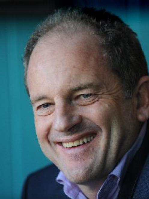 Labour leader David Shearer during a visit to Dunedin yesterday. Photo by Peter McIntosh.