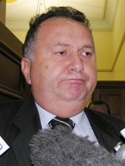 Labour MP Shane Jones faces the media at Parliament yesterday. Photo by NZPA.