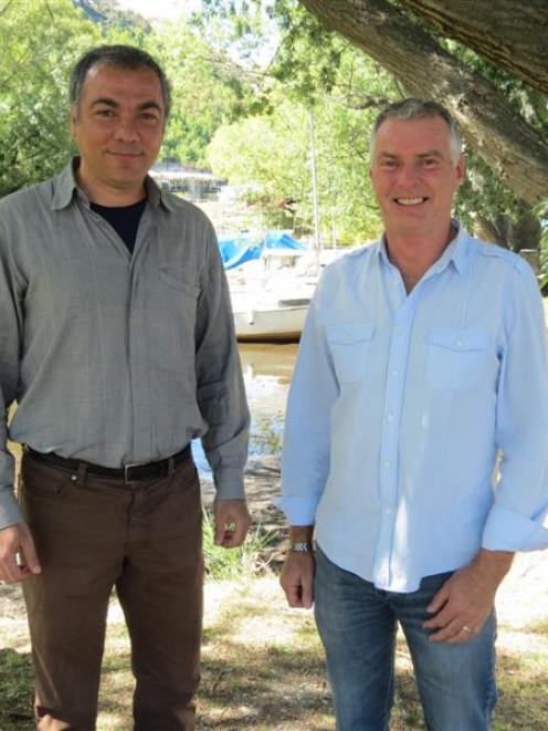 Lakes Marina Projects Ltd co-directors Iraj Barabi, of California, and Alan Kirker, of Queenstown...