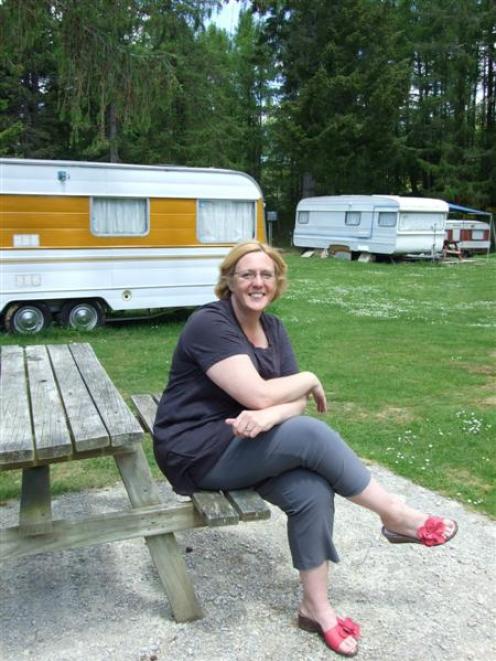 Larchview Holiday Park co-owner Tracy de Woeps enjoys the peace before the holiday rush at the...