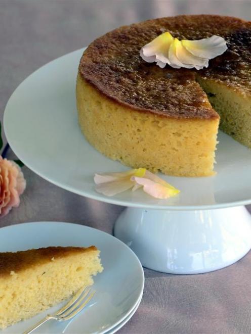 Lemon really is the star of this lemon drizzle cake. Photo by Peter McIntosh.
