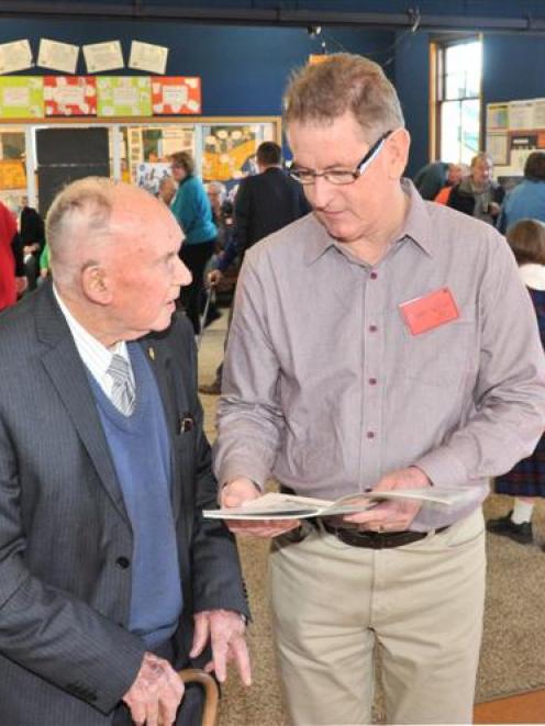 Lex Smith (86),the only first-day past pupil attending the St Brigid's 75th jubilee at the...