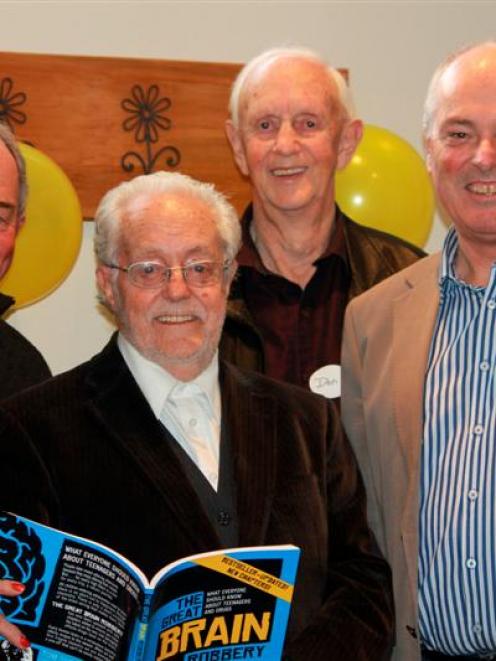 Life Education Trust founder and director Trevor Grice (centre) with Life Education Trust Award...