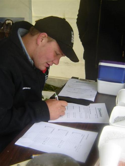 Lincoln University student Caleb Strowger competes in last year's Aorangi regional final of the...