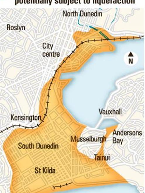 Liquefaction area. ODT graphic