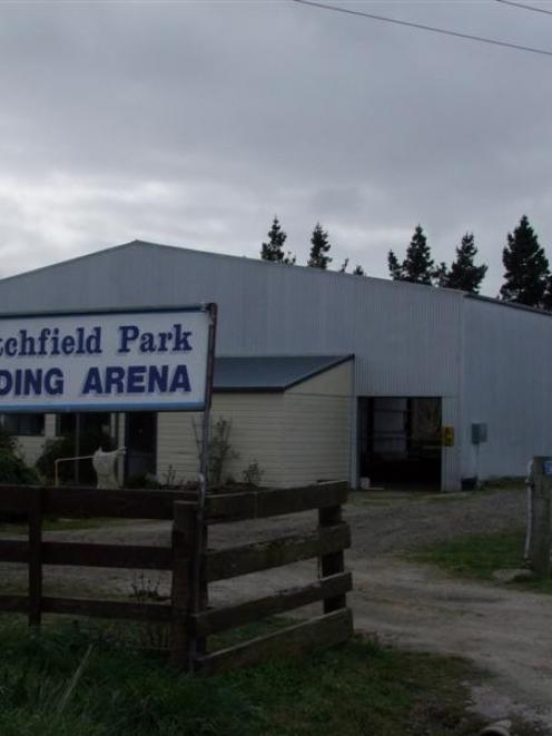 Litchfield Park riding arena in Balclutha. photo by Glenn Conway.