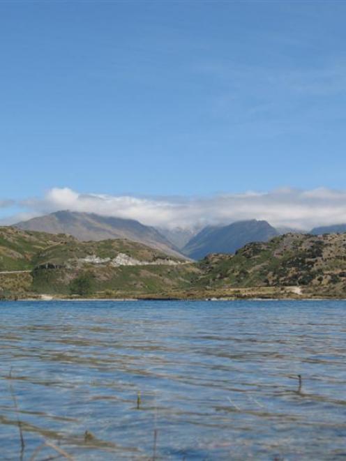 Looking across Lake Hawea to the Neck. Photo by Mark Price.