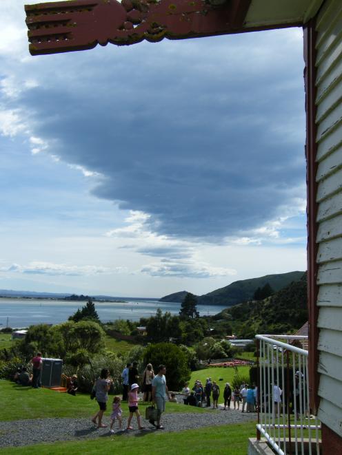 Looking out to Otago Harbour from Otakou marae. Maori tangi (funeral) practices are increasingly...