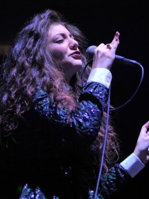 Lorde performs at "Not So Silent Night" at ORACLE Arena in Oakland, California. (Photo by Steve...